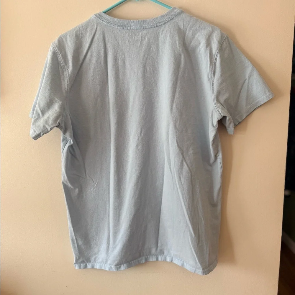 Carhartt women’s Sky Blue short sleeve shirt with Logo - Picture 5 of 5
